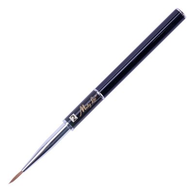 MollyLac Zdobiaci štetec skladací čierny 11mm č.2