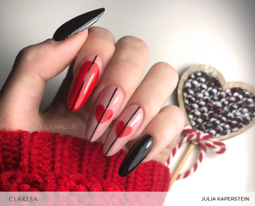 Claresa Rubber Base 9, Red 406, Black 900