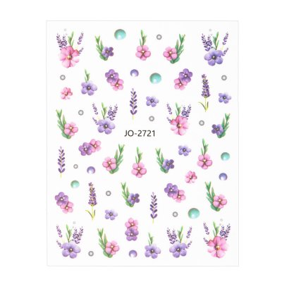 Nálepky na nechty - Flowers JO-2721
