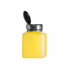 Dávkovač na tekutiny s pumpou - žltý (120 ml)