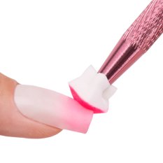Pero - držák na mini ombre houbičky, růžový