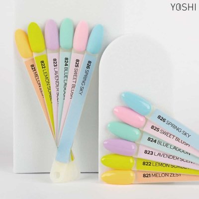 Gél lak YOSHI Pastel Paradise - Blue Lagoon 824, 6ml