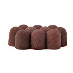 Brúsne klobúčiky hnedé 13mm, drsnosť 120, 10ks