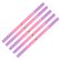 Sada štětců na zdobení nehtů AlleLac – Pink & Purple Line (5 ks)