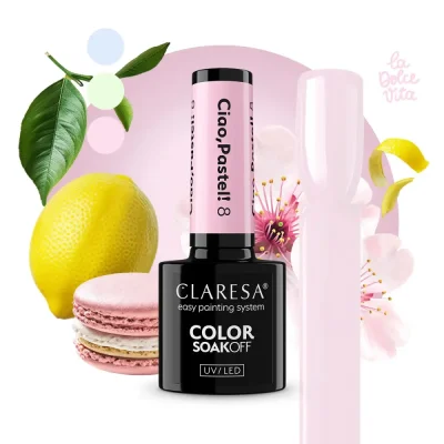 Gél lak CLARESA® Ciao, Pastel! 8, 5g