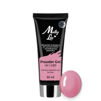 MollyLac Powder Gel Akrygél Hema/di-Hema free French Pink, 30ml