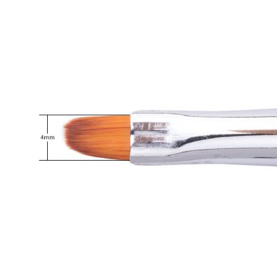 MollyLac Pro Gel Rainbow štetec na gél oválny veľkosť 2 č.1