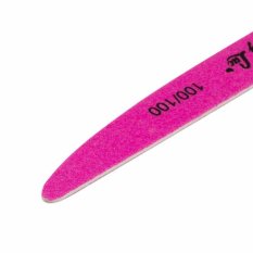 Pilník na nehty MollyLac infinity slim neon pink - 100/100 bio dřevěný