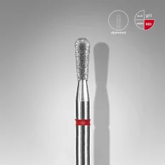 Diamantový brúsny nadstavec STALEKS Expert Match- červený, FA120R023/5  (2,3mm/5mm)