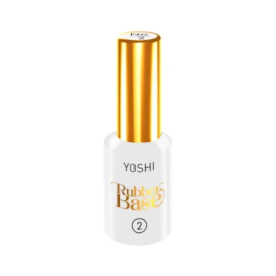 Gel lak YOSHI Rubber Base 2 - Milky White, 10ml