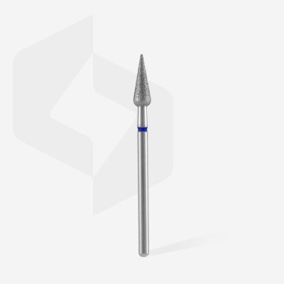 Diamantový brúsny nadstavec Staleks Expert - pointed pear blue FA100B040/12