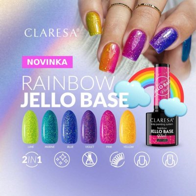 CLARESA® Rainbow Jello Base Pink gél lakk