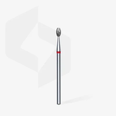 Diamantový brúsny nadstavec STALEKS Expert Olive - červený, FA130R025/5  (2,5mm/5mm)