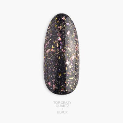Gel lak CLARESA® TOP NO WIPE CRAZY QUARTZ, 5g