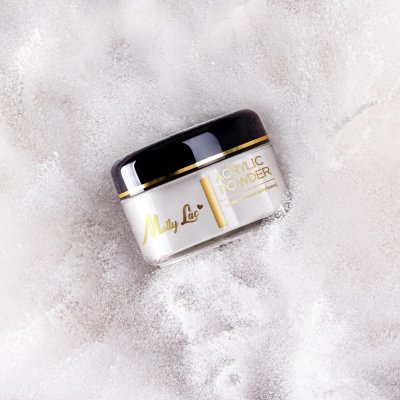 Akrylový prášok MollyLac - Bright White, 30g