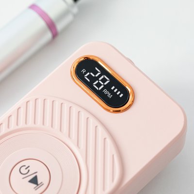 Prenosná brúska na nechty 110, 50W, ružová