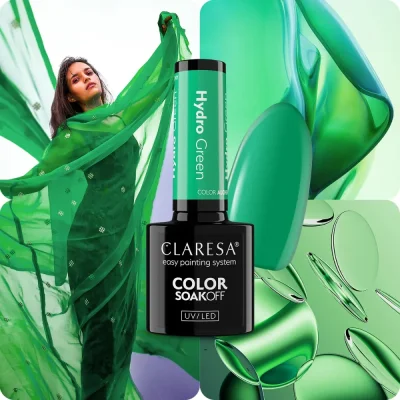 Gel lak CLARESA® HYDRO GREEN (poloprůsvitný), 5g