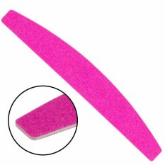 Pilník na nechty Slim neon pink loďka - 100/100 bio drevený