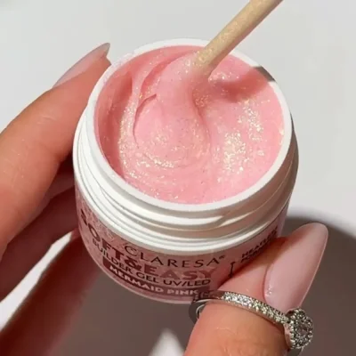 CLARESA® Stavebný gél na nechty SOFT & EASY Builder gel MERMAID PINK, 45g