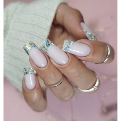CLARESA® Art gel MEGASTAR Silver Flicker, 10g