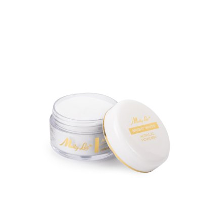 Akrylový prášek MollyLac - Bright White, 15g