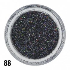 Glitrový prach - čierny - 88