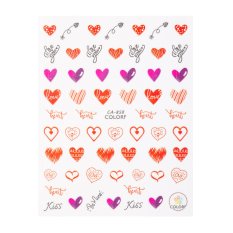 Szívecskés körömmatricák CA-858