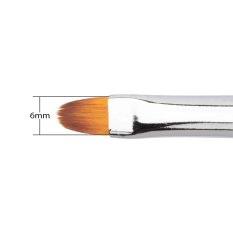 MollyLac Pro Gel Rainbow štetec na gél oválny veľkosť 6 č.3