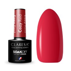 Gél lakk CLARESA® COZY RED, 5g