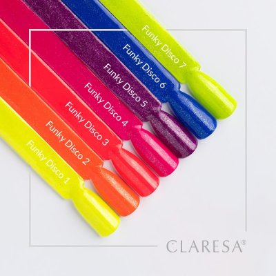 Gél lak CLARESA® Funky Disco 7 -  Lime Light
