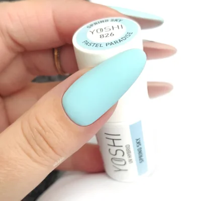 Gél lak YOSHI Pastel Paradise - Spring Sky 826, 6ml