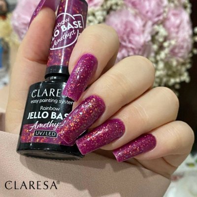 Gél lak CLARESA® Rainbow Jello Base Amethyst