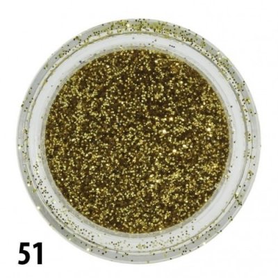 Glitrový prach - zlatý - 51