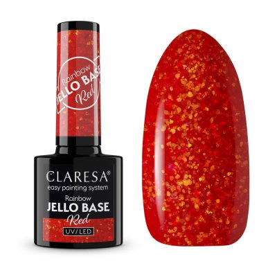 Gel lak CLARESA® Rainbow Jello Base Red