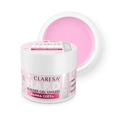 CLARESA® Stavebný gél na nechty HARD & EASY Builder gel PANNA COTTA, 12g