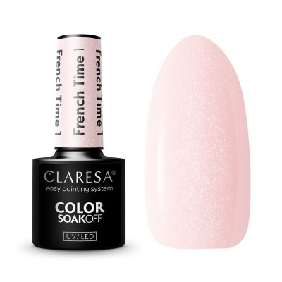 CLARESA® French Time 1 gél lakk (félig átlátszó), 5g