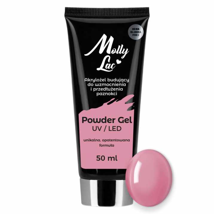 MollyLac Powder Gel Akrylgel Hema/di-Hema free French Pink, 50ml